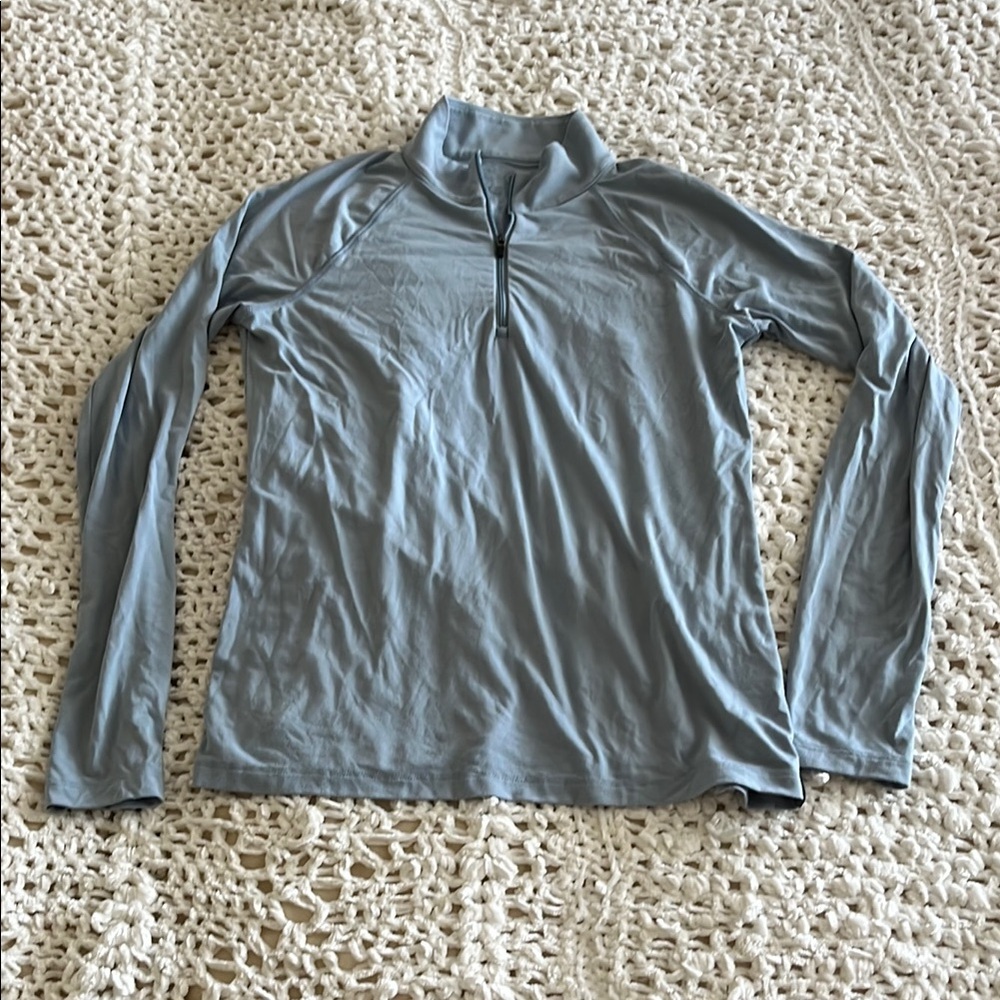 Free Fly Bamboo Flex Quarter Zip Baby Blue